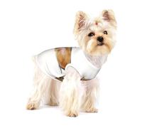 Russian Toy Terrier Puppy On White Background,Cotton Sleeveless Pet T-Shirt Soft Stretchy Puppy Breathable Vest,L