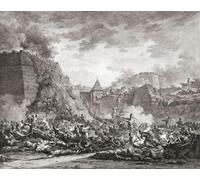 Russian troops storming the fortress of Ochakov (now Ochakiv Ukraine) led by Prince Grigory Potemkin and Alexander Suvorov during the Second Siege of Ochakov 1788 in the Russo-Turkish War of 1787