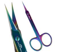 Russian Very Sharp Cuticle Scissors Extra Fine Curved Professional Precise Pointed Tip Fine -Manicure Scissors Curved Blade Thin, Cutting Nail Cuticle Trimmer Scissors Clippers Cuticle Remover Tool