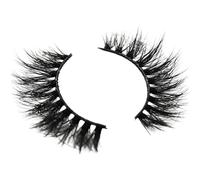 Russian Volume Eyelashes with Strong Attachment Force, Soft Wispy Lashes for Cat Eye Look, Easy to Apply Self Adhesive False Lashes, 1 Pair