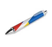 Russo Ukrainian War Flag Retractable Ballpoint Pens 0.5 Fine Point Smooth Writing Pen for Journal Home Office 1 PCS AS PIC 3