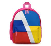 Russo Ukrainian War Flag Travel Backpack Casual Daypack Shoulder Bag with Adjustable Straps for Hiking