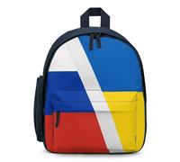 Russo Ukrainian War Flag Travel Backpack Casual Daypack Shoulder Bag with Adjustable Straps for Hiking