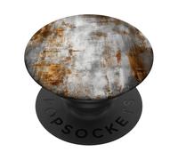 Rust and Gray Grunge Distressed Industrial Style PopSockets Adhesive PopGrip