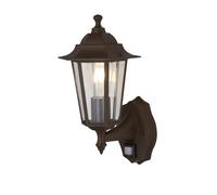 Rust Brown Outdoor Garden Porch Home Exterior Waterproof Wall Light Glass Panels