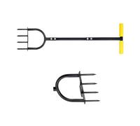 Rust Carbon Steel Hand Fork Excellent for Loosening Hard Soil in Private Gardens Permanent Garden Hand Tool