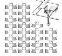 Rust Carrier Saddle Clips - Rust Fixings | Pack of 25 Mounting Material | City Street Parking Space Walkway Outdoor Duct Industrial Floor