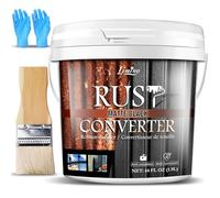 Rust Converter for Metal - 1892ml Black Metal Primer and Rust Remover, Rust Reformer ＆ Rust Encapsulator, Long-lasting Anti-Rust Effect, Rust Inhibitor Paint for Cars and Various Metal Surfaces