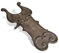 Rust Finish Cast Iron Boot Jack Fallen Fruits Brown One Size