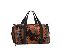 Rust Gear Chain Duffel Bag with Shoe Compartment-Sports Gym Weekender for Men Women, Waterproof Travel Tote with Wet Pocket for Dirty Shoes