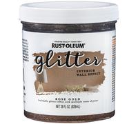 Rust-Oleum 360221 Glitter Interior Wall Paint 28 oz Rose Gold 12 Fl Oz (Pack of 1)
