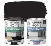 Rust-Oleum 367605 Home Interior Floor Coating Kit, Semi-Gloss Black