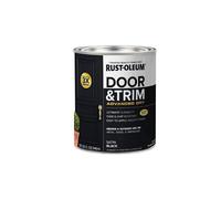 Rust-Oleum 369383 Advanced Dry Door & Trim Paint Quart Satin Black