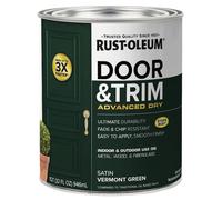 Rust-Oleum 376514 Advanced Dry Door & Trim Paint Quart Satin Vermont Green