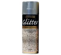 Rust-Oleum 400ml Glitter Spray Paint Fast Drying, Silver