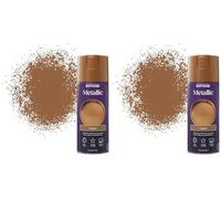 Rust-Oleum 400ml Metallic Spray Paint - Elegant Copper (Pack of 2)