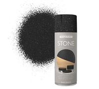 Rust-Oleum AE0070003E8 Textured Stone Effect Black Granite Spray Paint 400ml