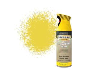 Rust-Oleum 400ml Universal Spray Paint Aerosol - Gloss Canary Yellow