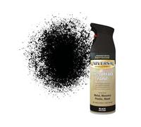 Rust-Oleum AE0160004E8 400ml Universal Spray Paint-Satin Black, 400 ml (Pack of 1)