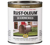 Rust-Oleum 7210502 Stops Rust Hammered Finish Paint Quart Gold 32 Fl Oz (Pack of 1)