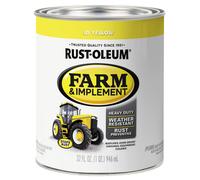 Rust-Oleum 7443502 Specialty Farm Equipment Brush On Paint Quart JD Yellow
