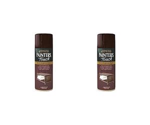 Rust-Oleum AE0040006E8 400ml Painter's Touch Spray Paint - Chestnut Gloss (Pack of 2)