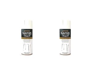 Rust-Oleum AE0040008E8 400ml Painter's Touch Spray Paint - Ivory Bisque Gloss (Pack of 2)