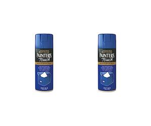 Rust-Oleum AE0040009E8 400ml Painter's Touch Spray Paint - Deep Blue Gloss (Pack of 2)