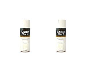 Rust-Oleum AE0040012E8 400ml Painter's Touch Spray Paint - Almond Gloss (Pack of 2)