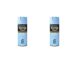 Rust-Oleum AE0040021E8 400ml Painter's Touch Spray Paint - Spa Blue Gloss (Pack of 2)