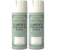 Rust-Oleum AE0549400UK Spray Paint, Chalk White, 400 ml, Packaging may vary (Pack of 2)