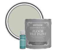 Rust-Oleum Green Washable Matt Floor Tile Paint - Aloe 2.5L