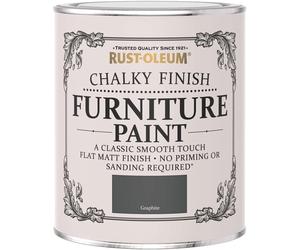 Rust-Oleum AMZ0034 A Classic, Smooth Touch Flat matt Paint Finish, Graphite, 750ml