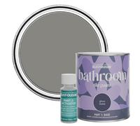 Rust-Oleum Grey Water-Resistant Bathroom Tile Paint in Gloss Finish - Art School 750ml