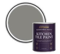 Rust-Oleum Grey water resistant Kitchen Tile Paint in Matt Finish - Art School 750ml