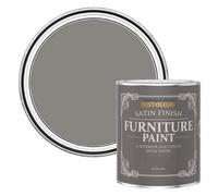 Rust-Oleum Grey Furniture & Skirting Board Paint in Satin Finish - Art School 750ml
