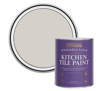 Rust-Oleum Grey water resistant Kitchen Tile Paint in Satin Finish - Babushka 750ml