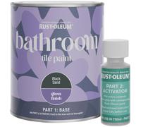 Rust-Oleum Bathroom Tile Gloss Paint 750ml - Black Sand