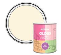 Rust-Oleum Beige Interior Wood Paint in Gloss Finish - Clotted Cream 750ml