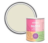 Rust-Oleum Beige Interior Wood Paint in Gloss Finish - Oyster 750ml