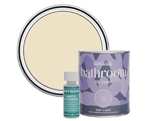 Rust-Oleum Beige Water-Resistant Bathroom Tile Paint in Matt Finish - Featherstone 750ml
