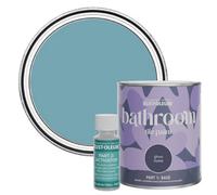 Rust-Oleum Blue Water-Resistant Bathroom Tile Paint in Gloss Finish - Belgrave 750ml