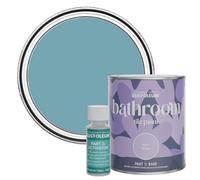 Rust-Oleum Blue Water-Resistant Bathroom Tile Paint in Matt Finish - Belgrave 750ml