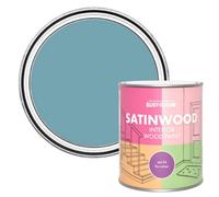 Rust-Oleum Blue Satinwood Interior Wood Paint - Belgrave 750ml
