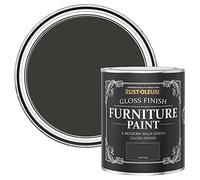 Rust-Oleum Black Furniture & Skirting Board Paint in Gloss Finish - Dark Magic 750ML