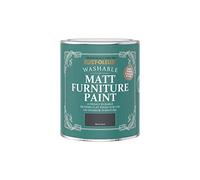 Rust-Oleum Black Furniture & Skirting Board Paint in Matt Finish - Black Sand 750ml