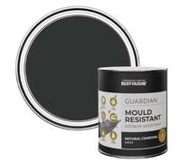 Rust-Oleum Black Guardian Mould Resistant Interior Wood Paint in Satin Finish - Natural Charcoal (Black) 750ml