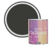 Rust-Oleum Black Heat Resistant Radiator Paint in Satin Finish - Dark Magic 750ml