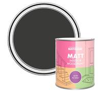 Rust-Oleum Black Interior Wood Paint in Matt Finish - Dark Magic 750ml
