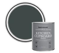 Rust-Oleum Black Kitchen Cupboard Paint in Gloss Finish - Black Sand 750ml